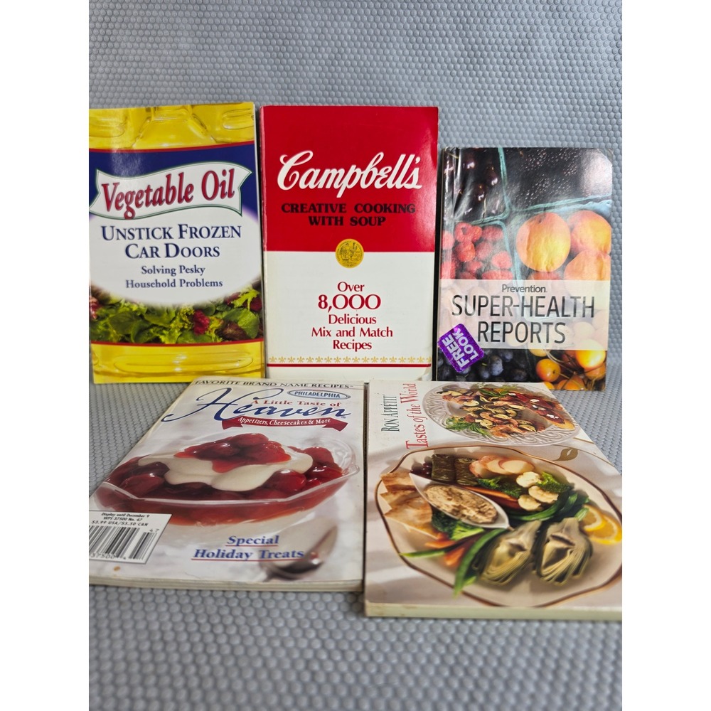 Vintage Recipe Booklet Lot Campbells Philadelphia Cream Cheese Bon Appetit 5pc